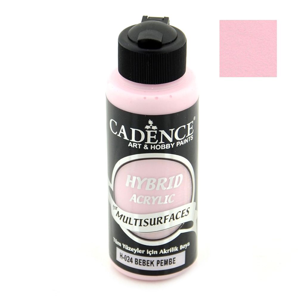 Acrylic Paint, Baby Pink Color, Cadence Hybrid, 120 ml