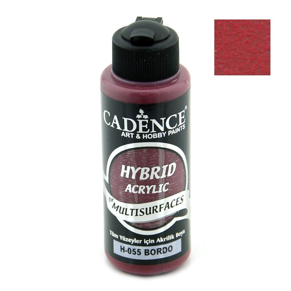 Acrylic Paint, Bordeaux Color, Cadence Hybrid, 120 ml