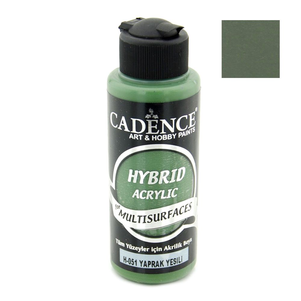 Acrylic Paint, Leaf Green Color, Cadence Hybrid, 120 ml