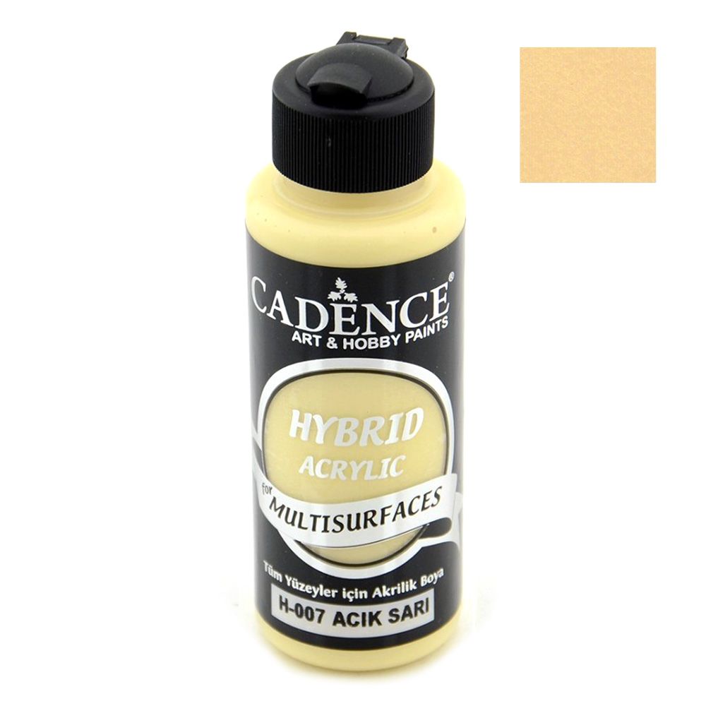 Acrylic Paint, Light Yellow, Cadence Hybrid, 120 ml