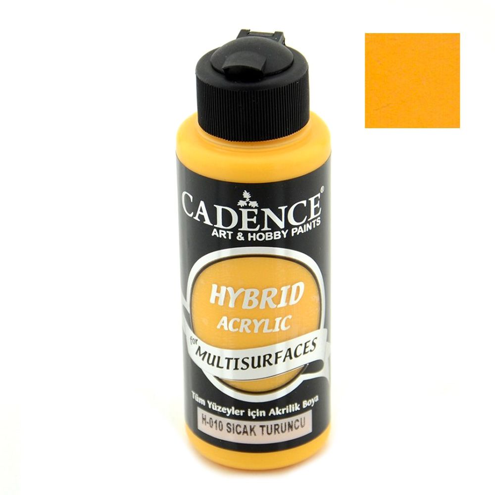 Acrylic Paint, Warm Orange, Cadence Hybrid, 120 ml