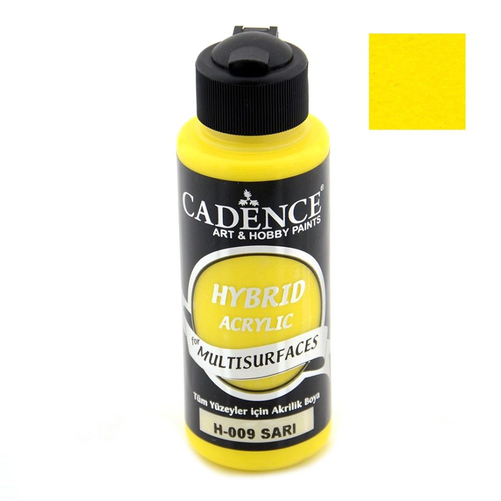 Acrylic Paint, Yellow, Cadence Hybrid, 120 ml
