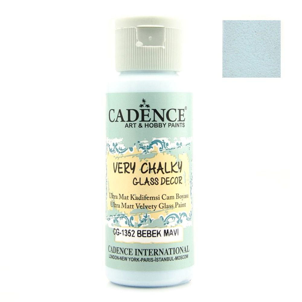 CADENCE Βαφή για γυαλί και πορσελάνη 59 ml - BABY BLUE CG-1352