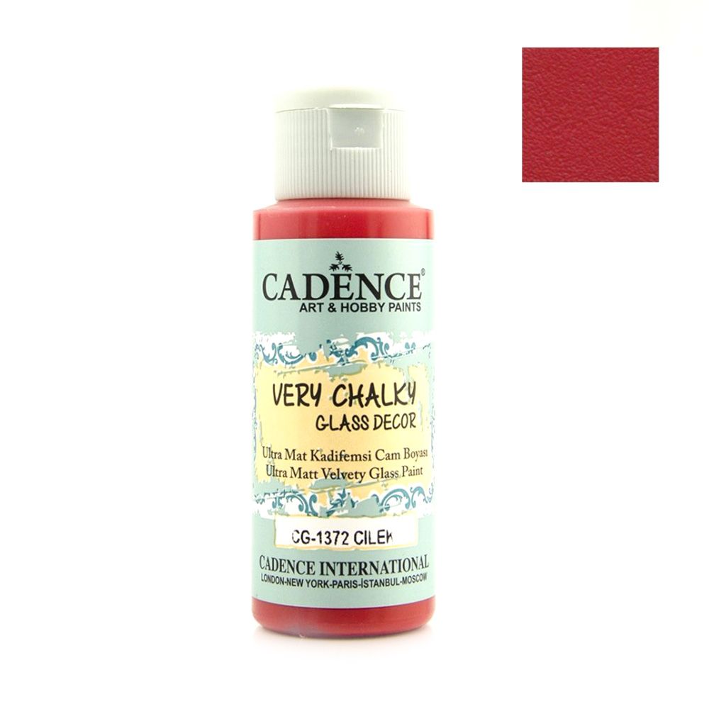 Glass and porcelain paint CADENCE 59 ml - STRAWBERRY CG-1372