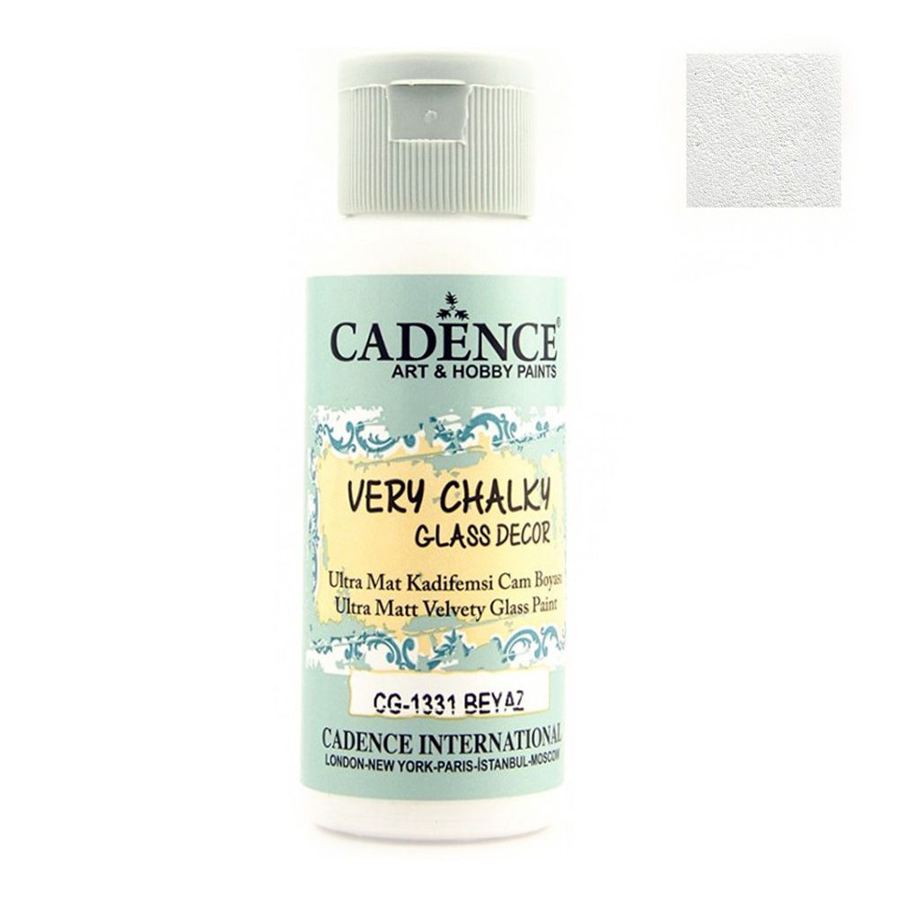 CADENCE Βαφή γυαλιού και πορσελάνης 59 ml - WHITE CG-1331