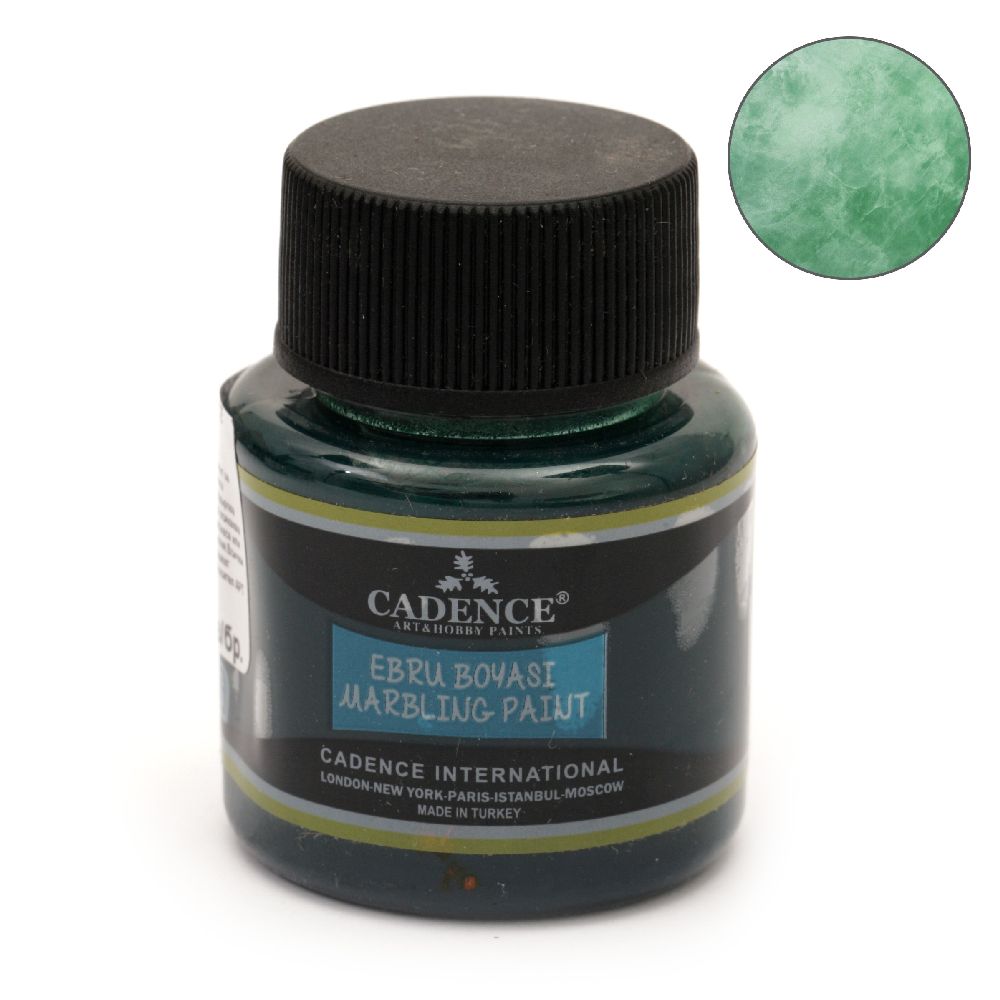 Paint with marble effect CADENCE EBRU 45 ml - GREEN 857