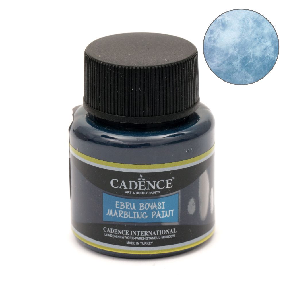 Paint with marble effect CADENCE EBRU 45 ml - LIGHT TURQUOISE 953
