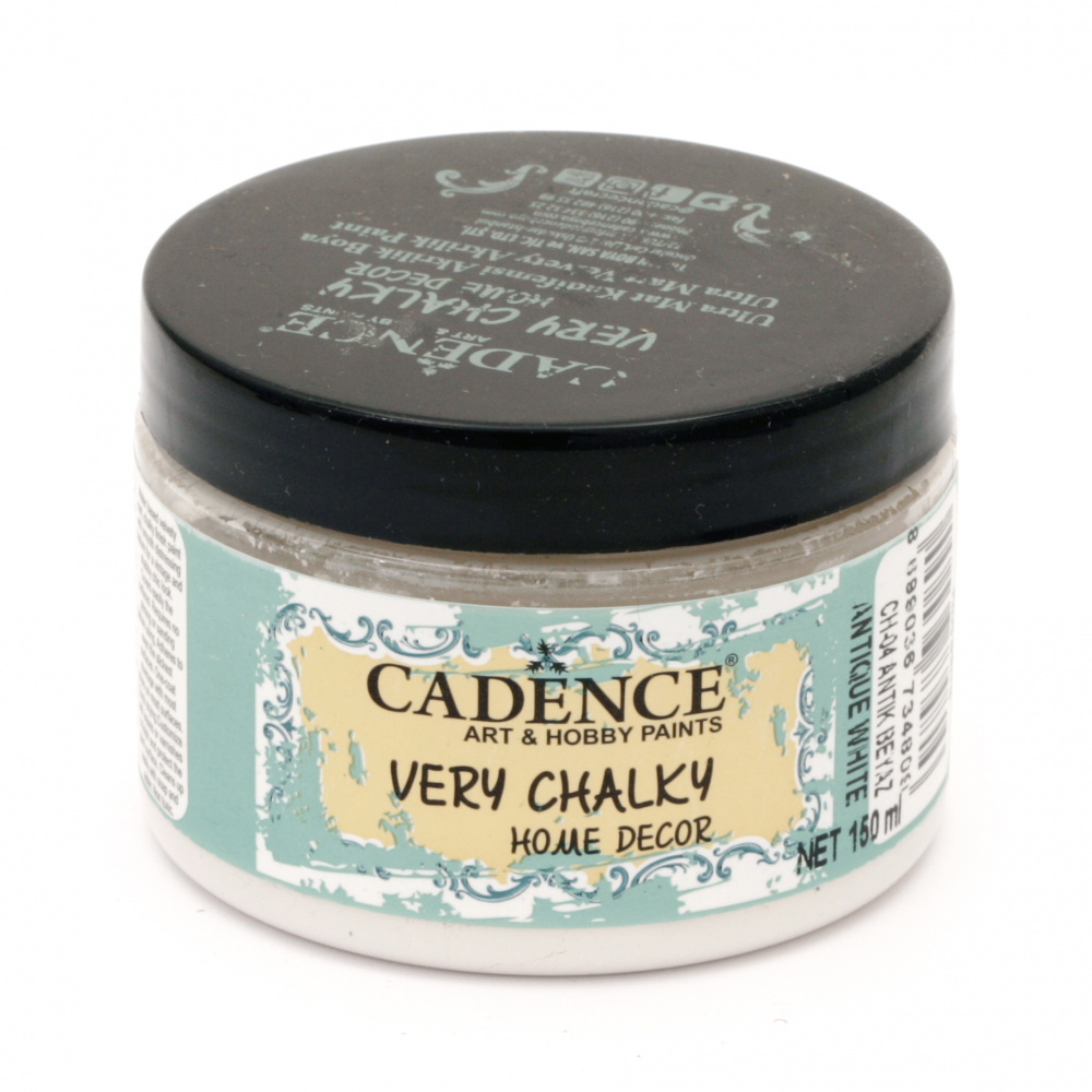 Acrylic paint CADENCE VERY CHALKY 150 ml - ANTIQUE WHITE CH-04