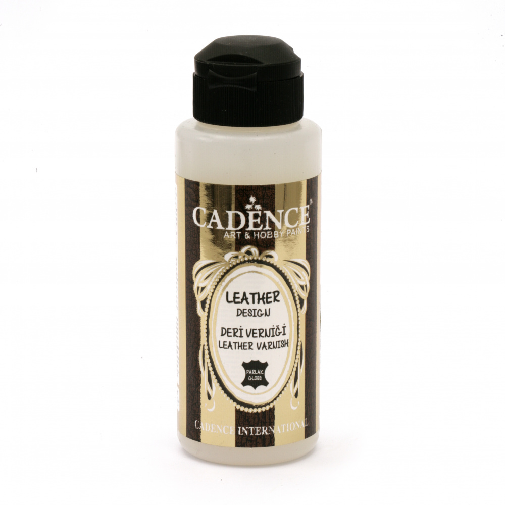 Water-based final varnish for leather CADENCE 120 ml - GLOSS