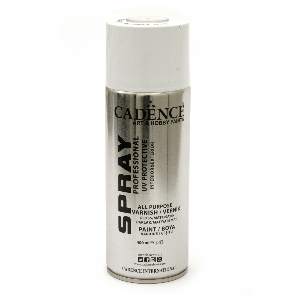 Universal aerosol acrylic varnish with UV protection CADENCE 400 ml