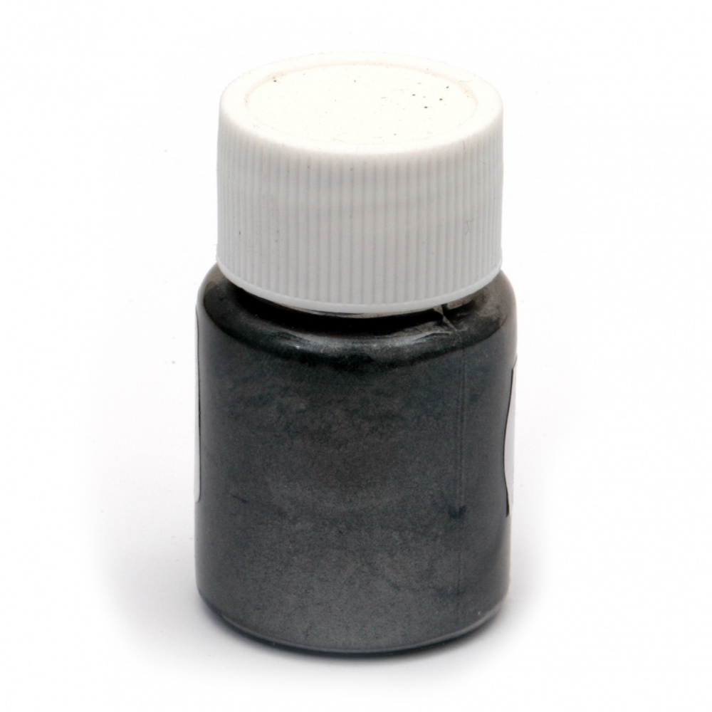 RESIN Pearl Pigment Dye Powder in a jar 25 ml. - graphite