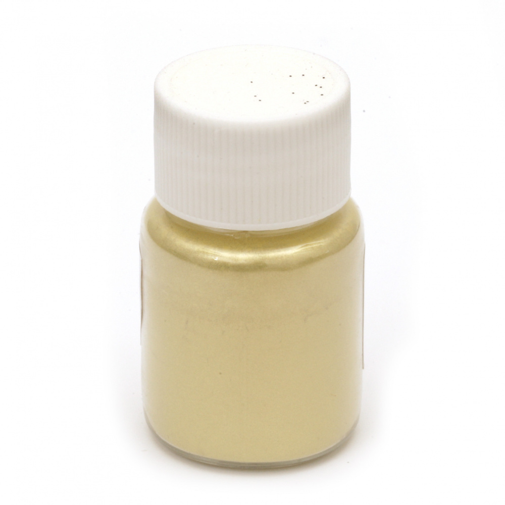 Colorant pentru pulbere de perină de rășină 25 ml într-un borcan - aur alb