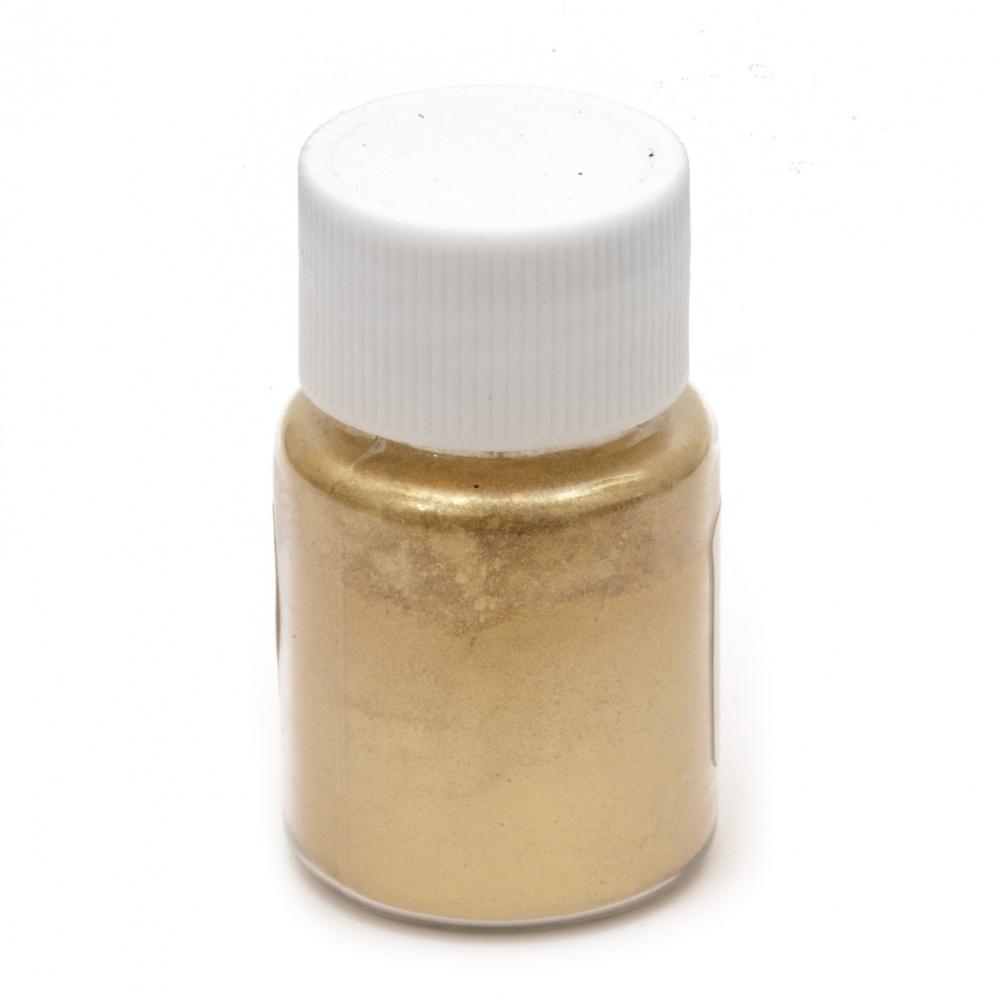 Colorant pentru pulbere de perină de rășină 25 ml într-un borcan - aur