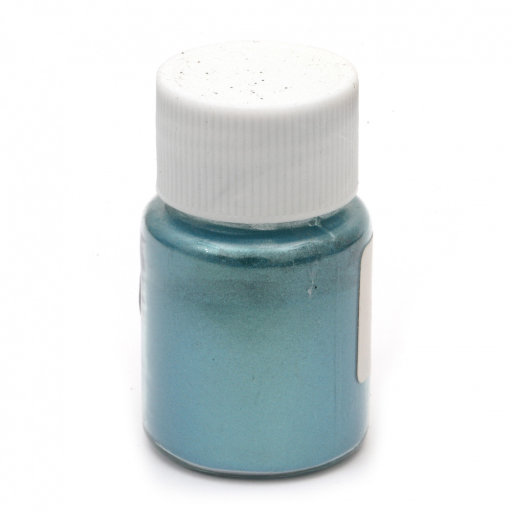 Colorant pentru rășină perlă pulbere 25 ml într-un borcan albastru