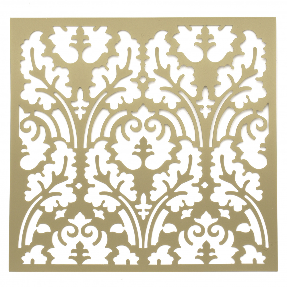 Template for embossing and Mix media 20x20 mm ornaments