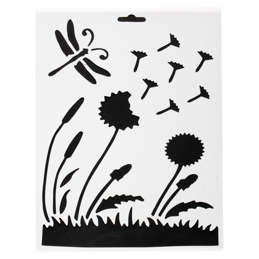 Plastic stencil for cutting and drawing DIY Decorative Painting Stencil, 21x31mm motif 10
