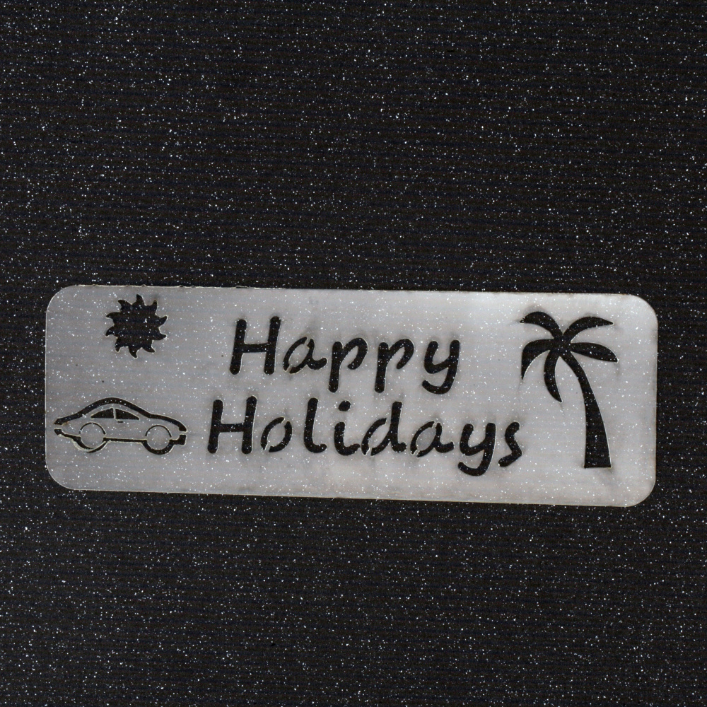 Στένσιλ "Happy Holidays" μέγεθος εκτύπωσης 14x4 cm