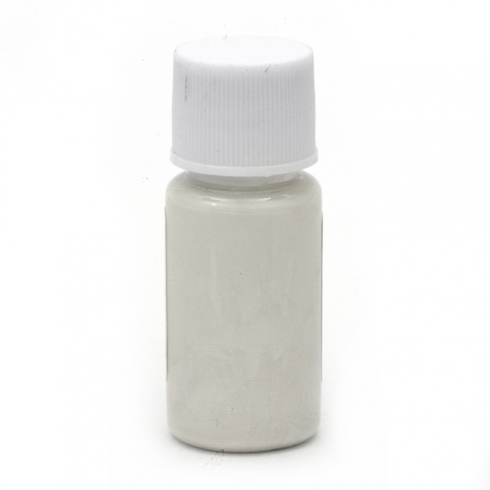 Pearlescent Oil-Based Resin Pigment, White Color, 10 ml
