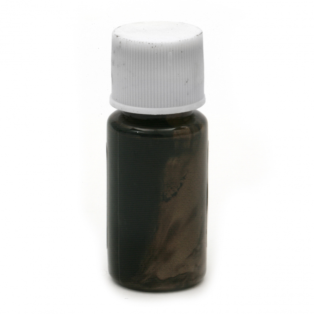 Перлен оцветител (пигмент) за смола на маслена основа цвят кафе -10 мл
