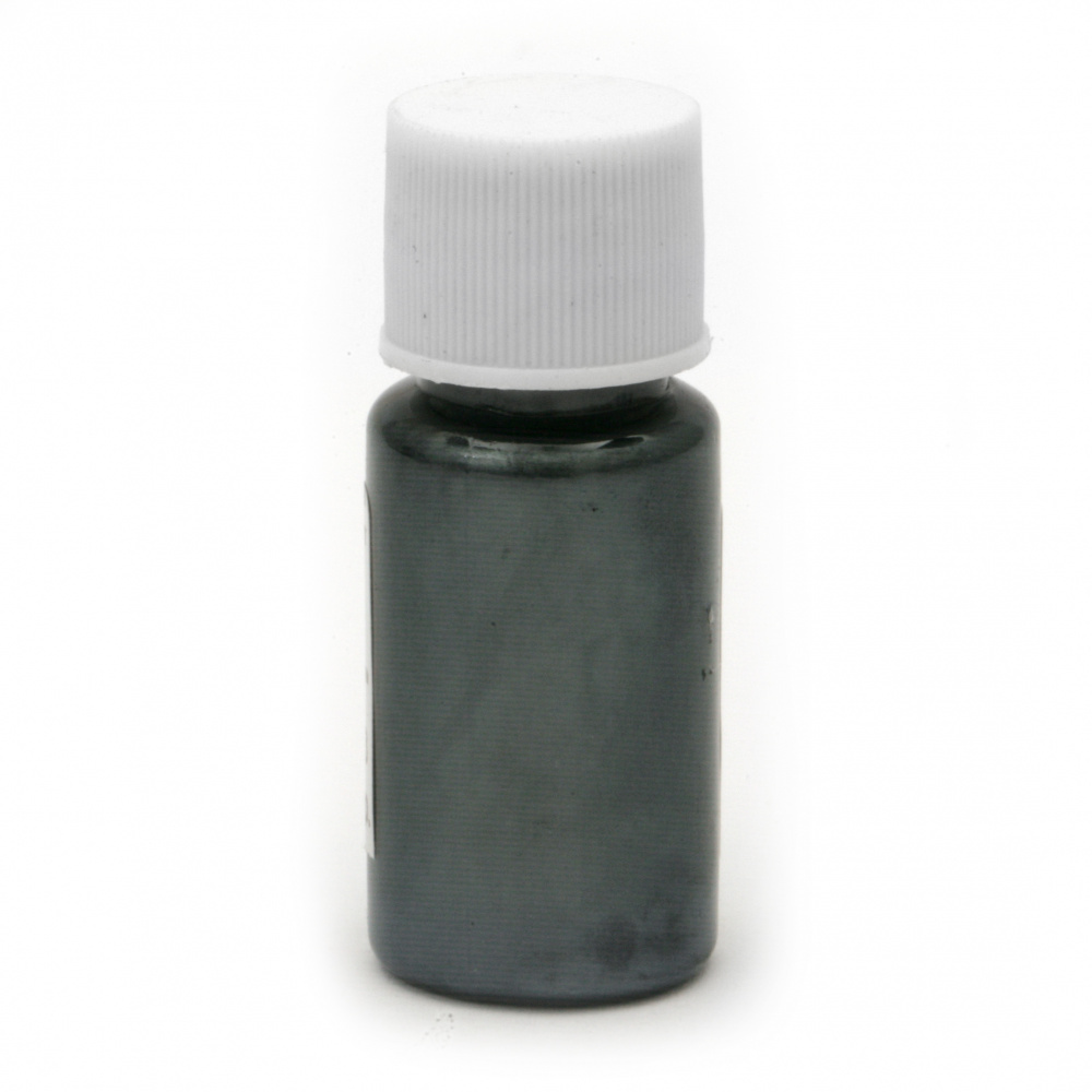 Перлен оцветител (пигмент) за смола на маслена основа цвят черен -10 мл