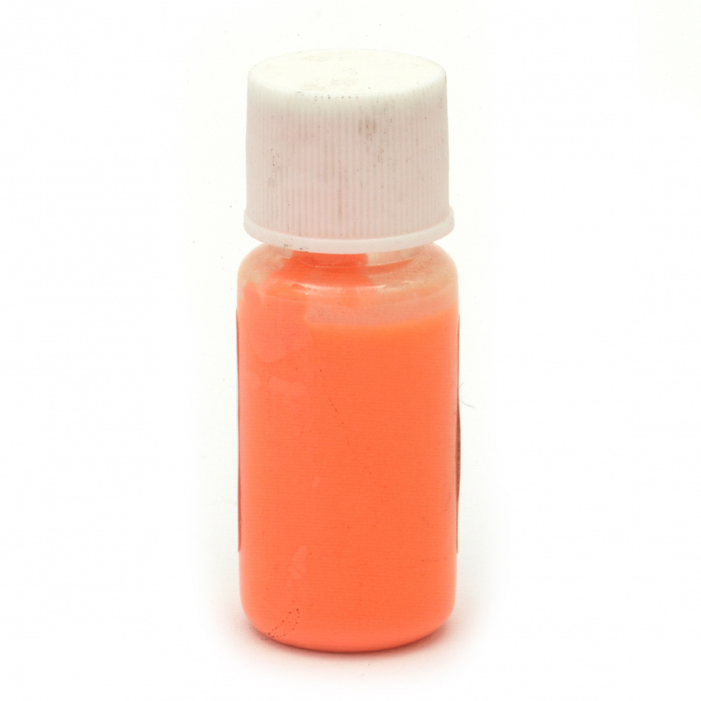 Fluorescent Colorant (Pigment) for Resin for Frost Effect on Alcohol-Based in the Color Orange - 10 ml