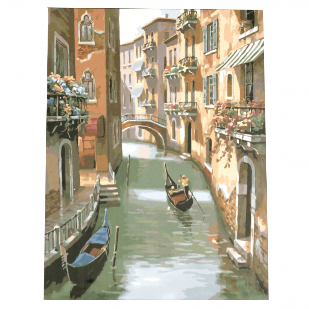 Комплект рисуване по номера 30x40 см -Венеция Ms9696