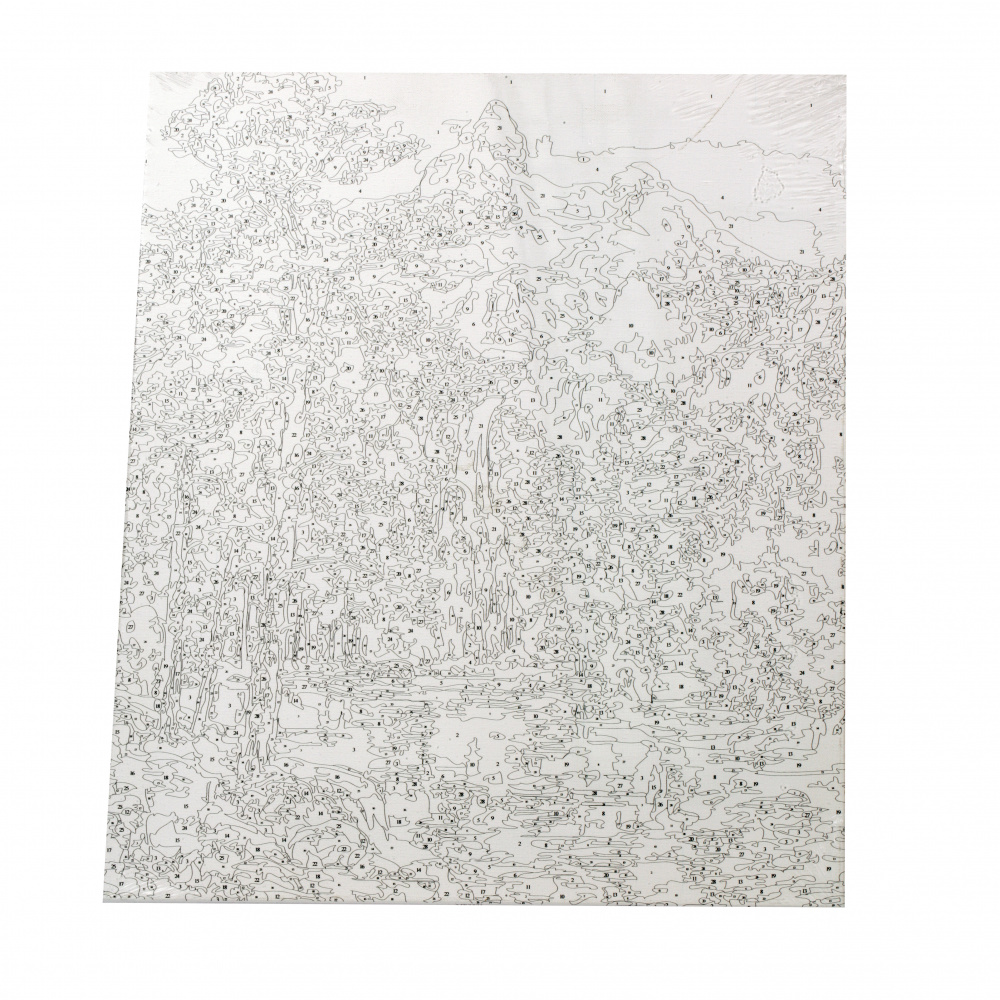 Комплект рисуване по номера 40x50 см -Величието на водопада Ms7471