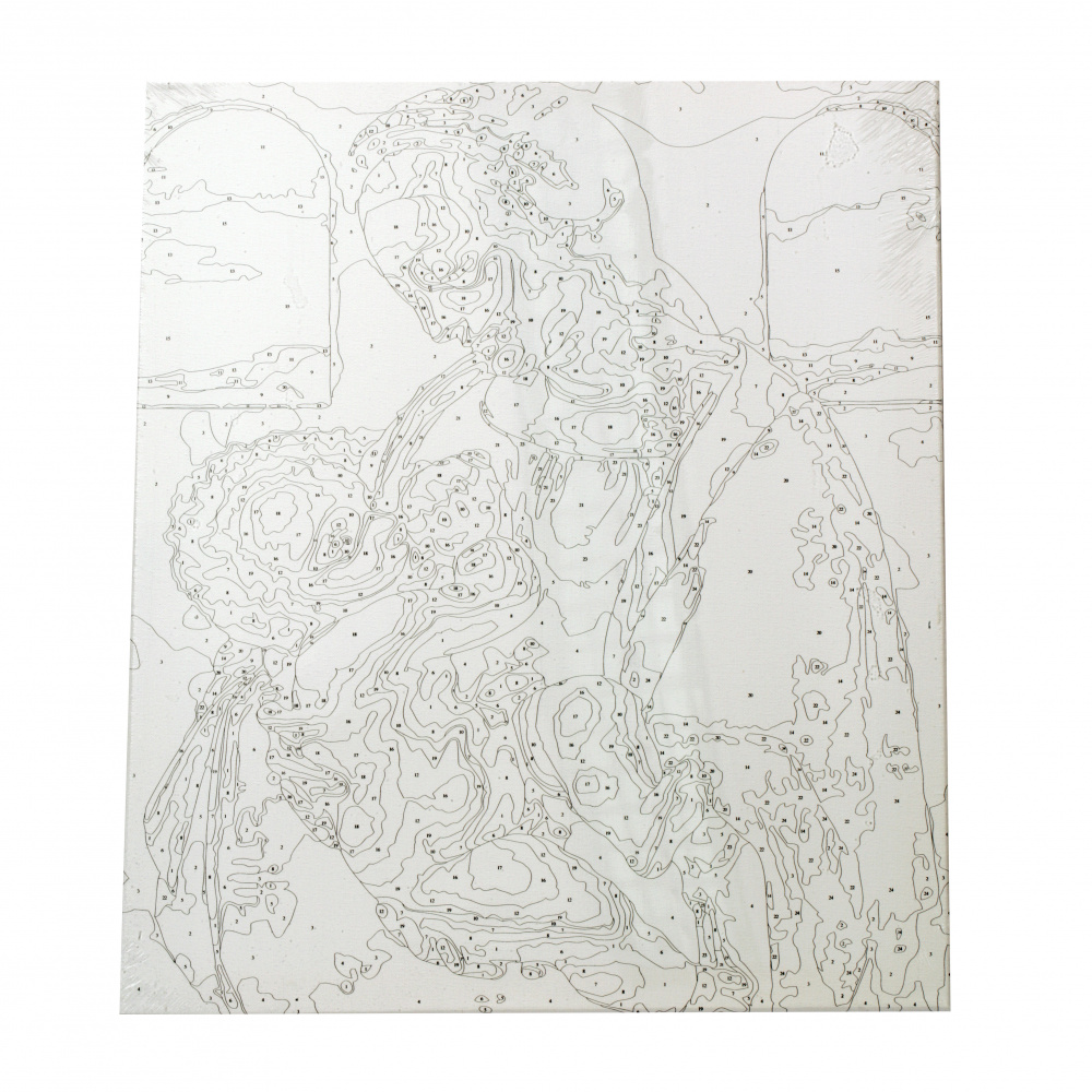 Комплект рисуване по номера 40x50 см -Мадоната с младенеца Ms9617