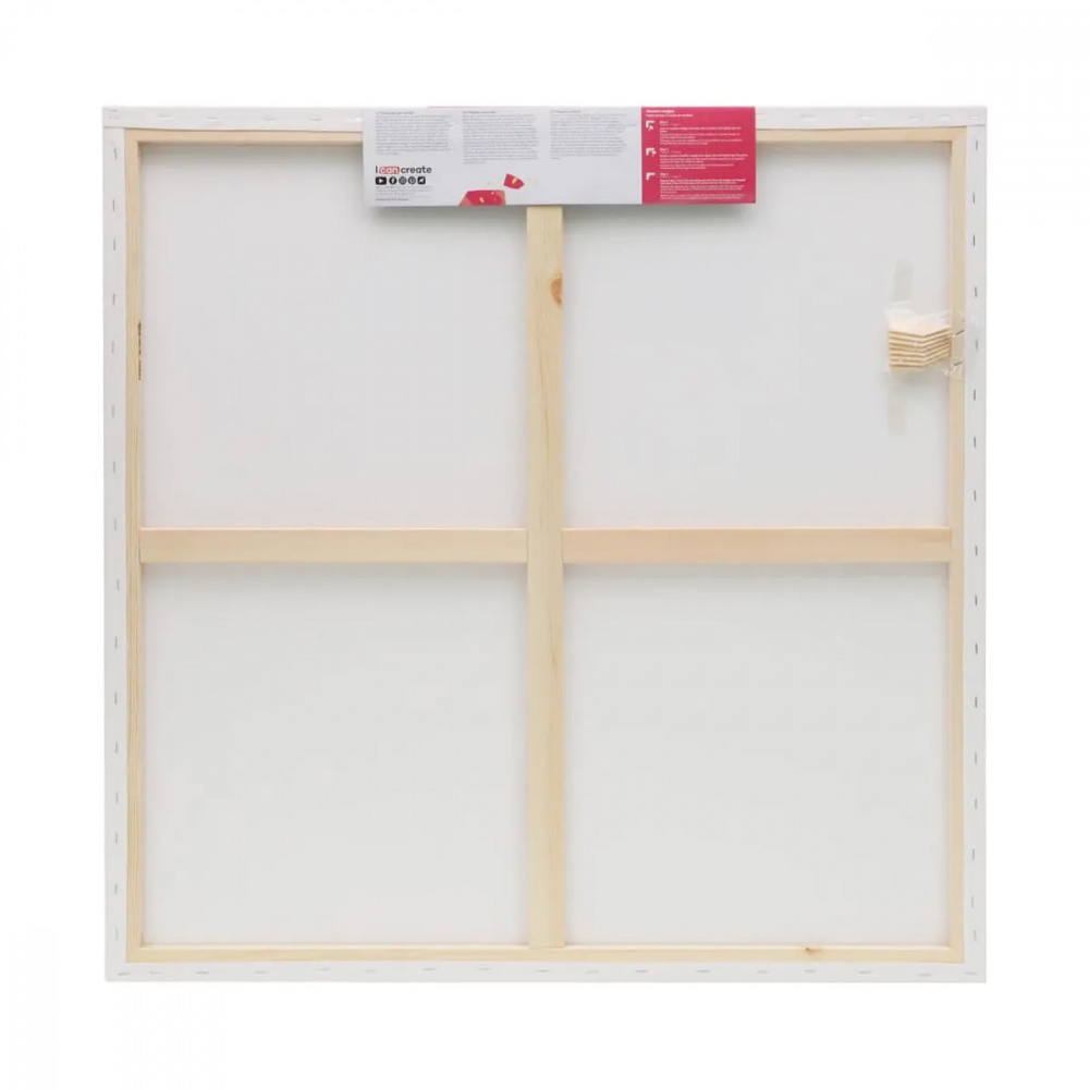Primed Canvas with Stretcher Bars - Mont Marte Studio Canvas Pine Frame S.T. - 90x90 cm