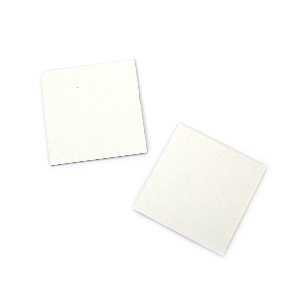 Plăci de artă pătrate montate – 10x10 cm, Set de 4 – suprafață netedă pentru pictură și decorare, perfecte pentru craft pentru copii, proiecte DIY și decorațiuni pentru casă