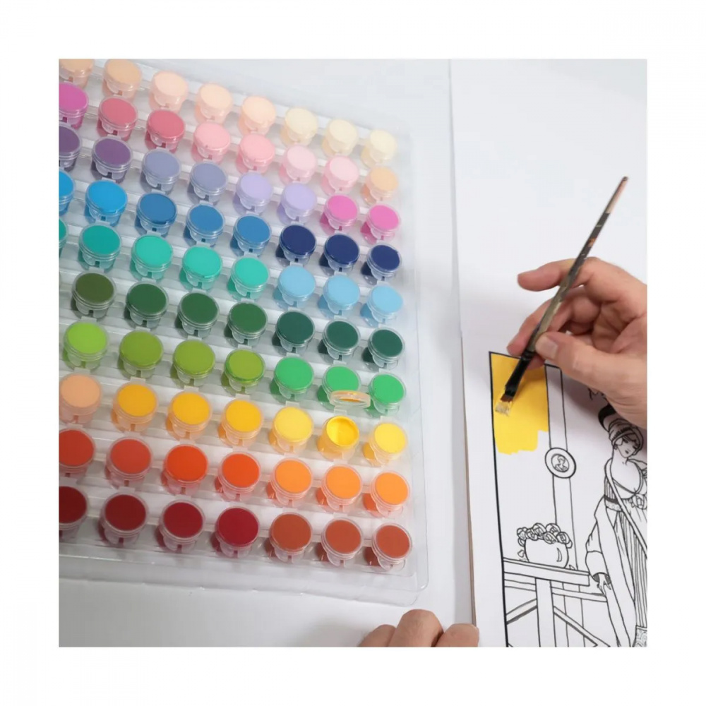 Mont Marte Vivid Colours Acrylic Paint, Set 30 colors - 80 tubes