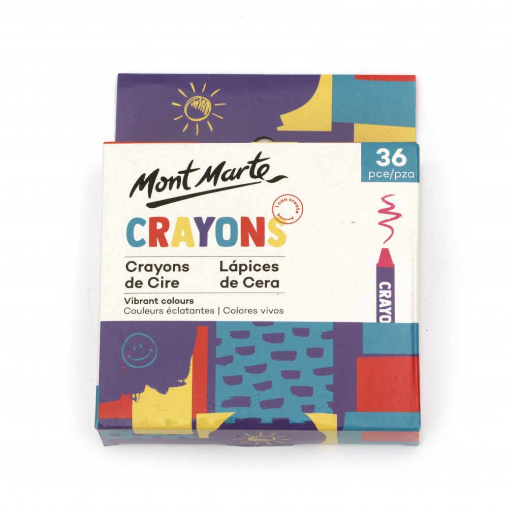 Σετ κηρομπογιές Mont Marte Crayons - 36 τεμάχια