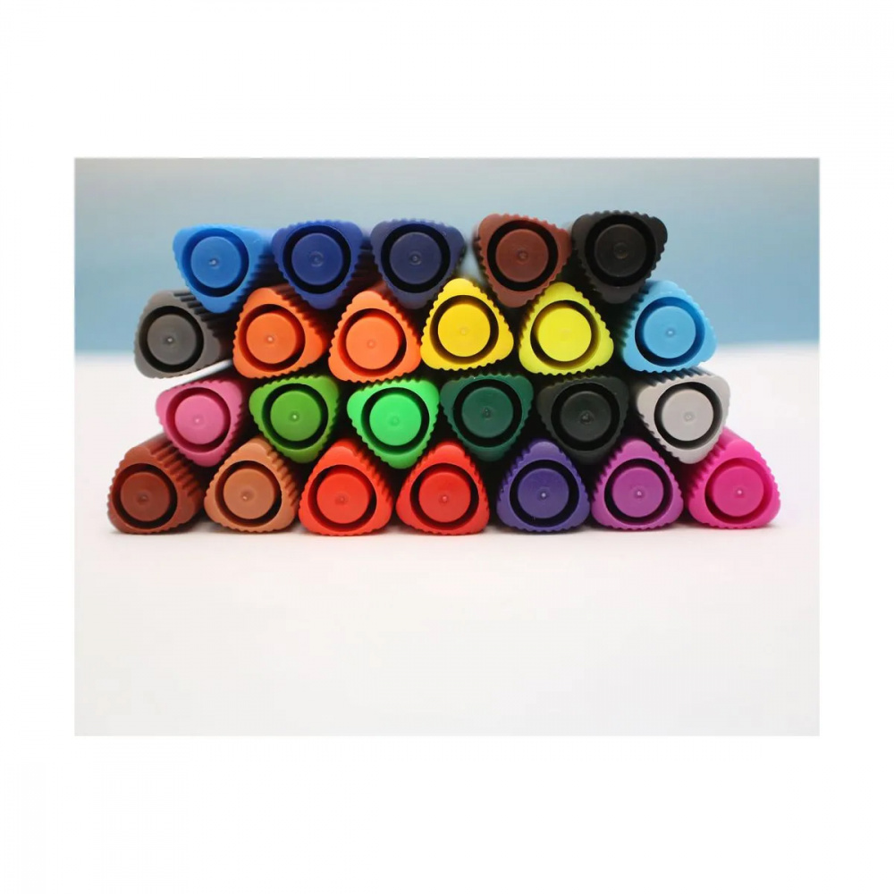 Mont Marte Watercolour Markers Tri Grip Set - 24 markers in a plastic case