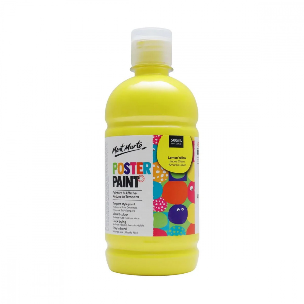 MONT MARTE Tempera (Poster) Paint / 500 ml / Yellow