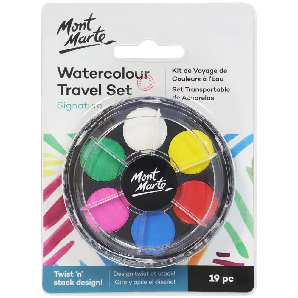 Комплект водни бои MM Watercolour Travel Set -18 цвята