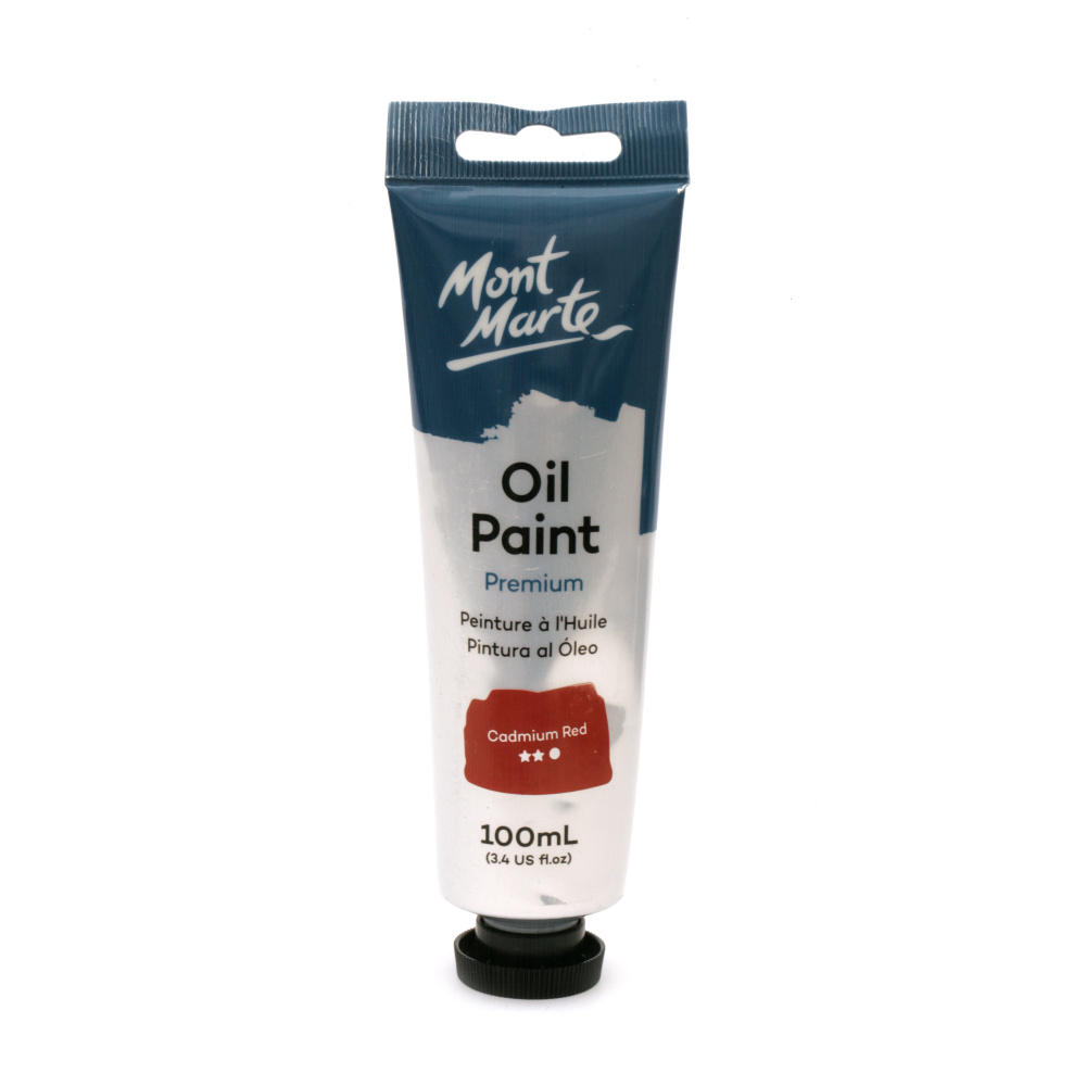 MONT MARTE Oil Paint Premium / 100 ml - Cadmium Red