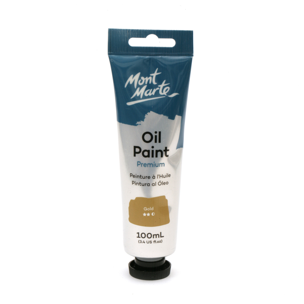 MONT MARTE Oil Paint Premium / 100 ml - Gold