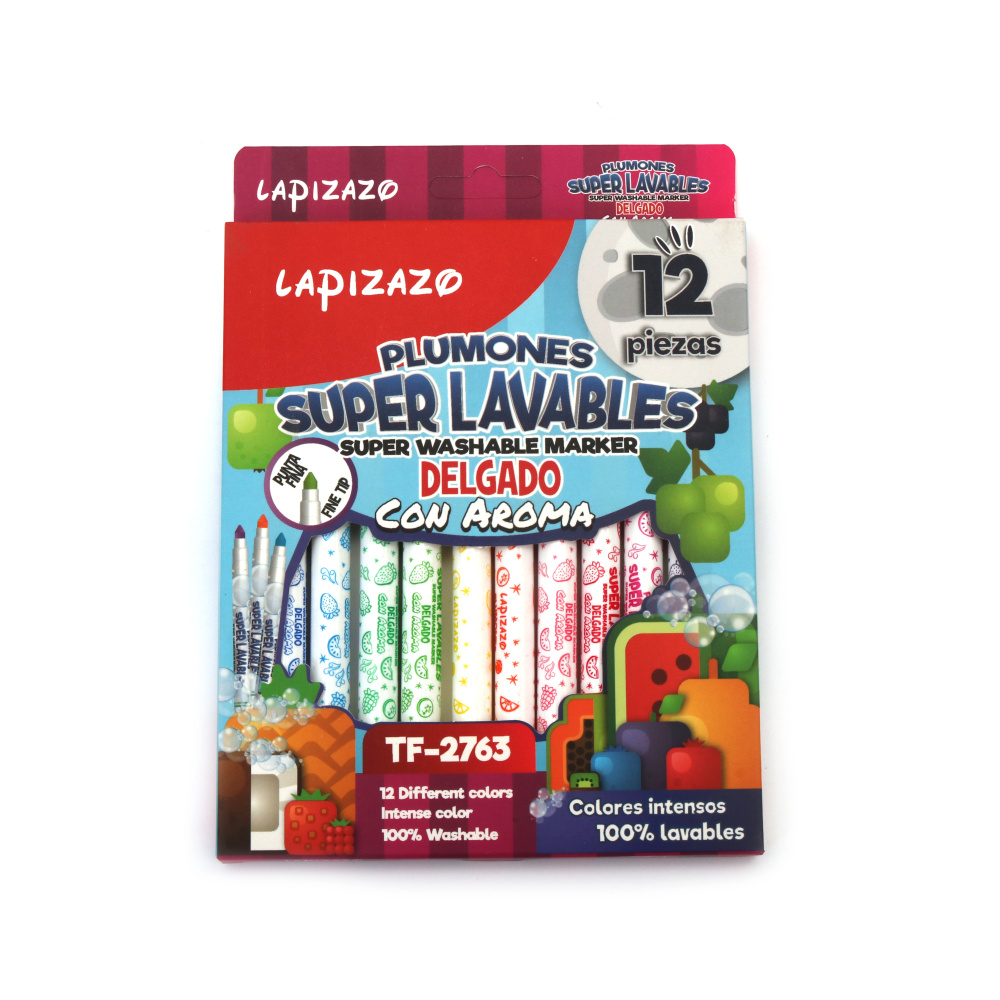 Fun Scented Fine Tip Markers – 12 Vibrant Colors with Pleasant Aroma for Creative Kids & Art Lovers