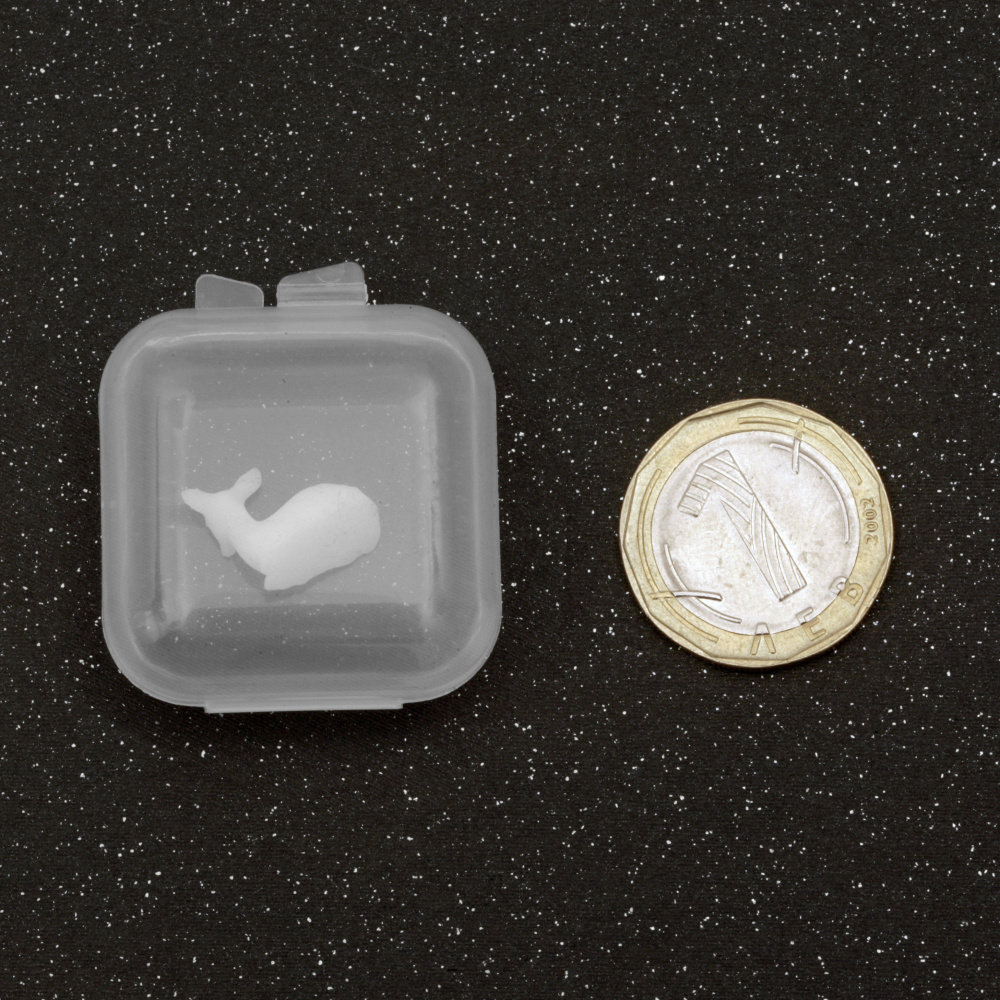 3D фигурка сърна / триизмерен микро-пейзажен аксесоар за вграждане в епоксидна смола 12 мм