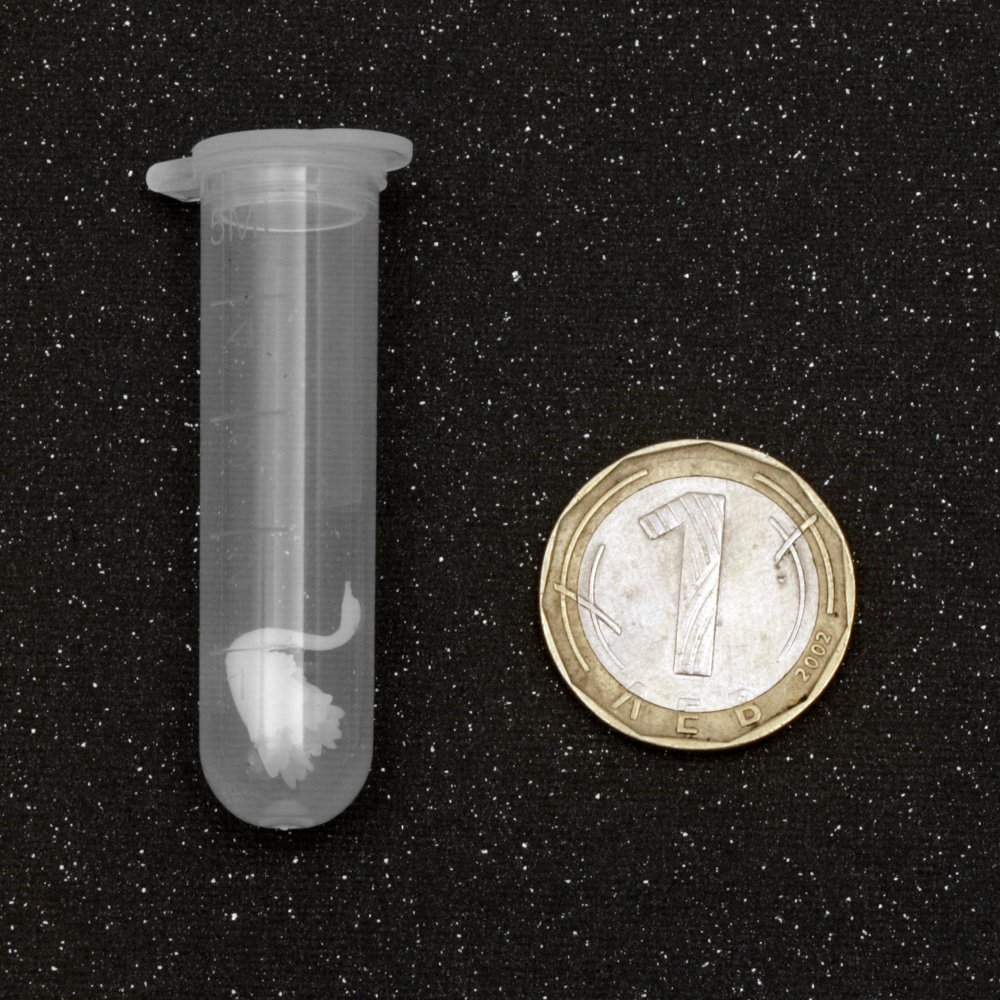 3D фигурка лебед / триизмерен микро аксесоар за вграждане в епоксидна смола 8.5x8.8 мм