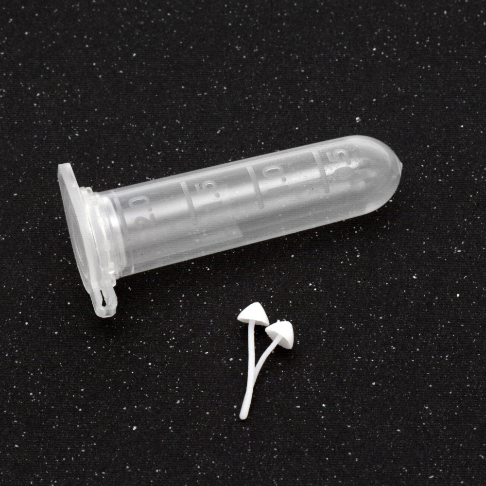 3D фигурка гъби / триизмерен микро аксесоар за вграждане в епоксидна смола 16 мм