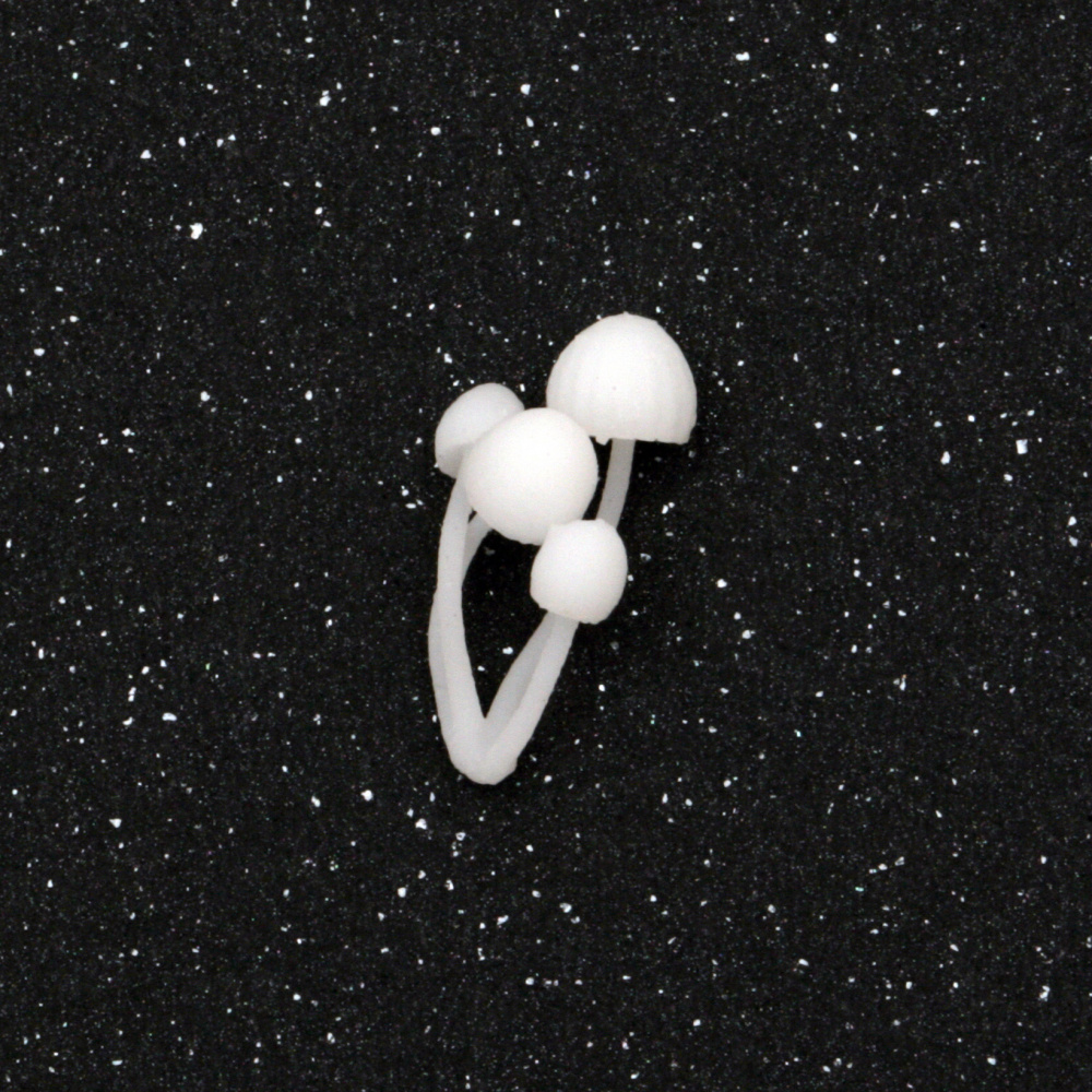 Figurina 3D ciuperca / micro accesoriu tridimensional pentru instalare in rasina epoxidica 16 mm