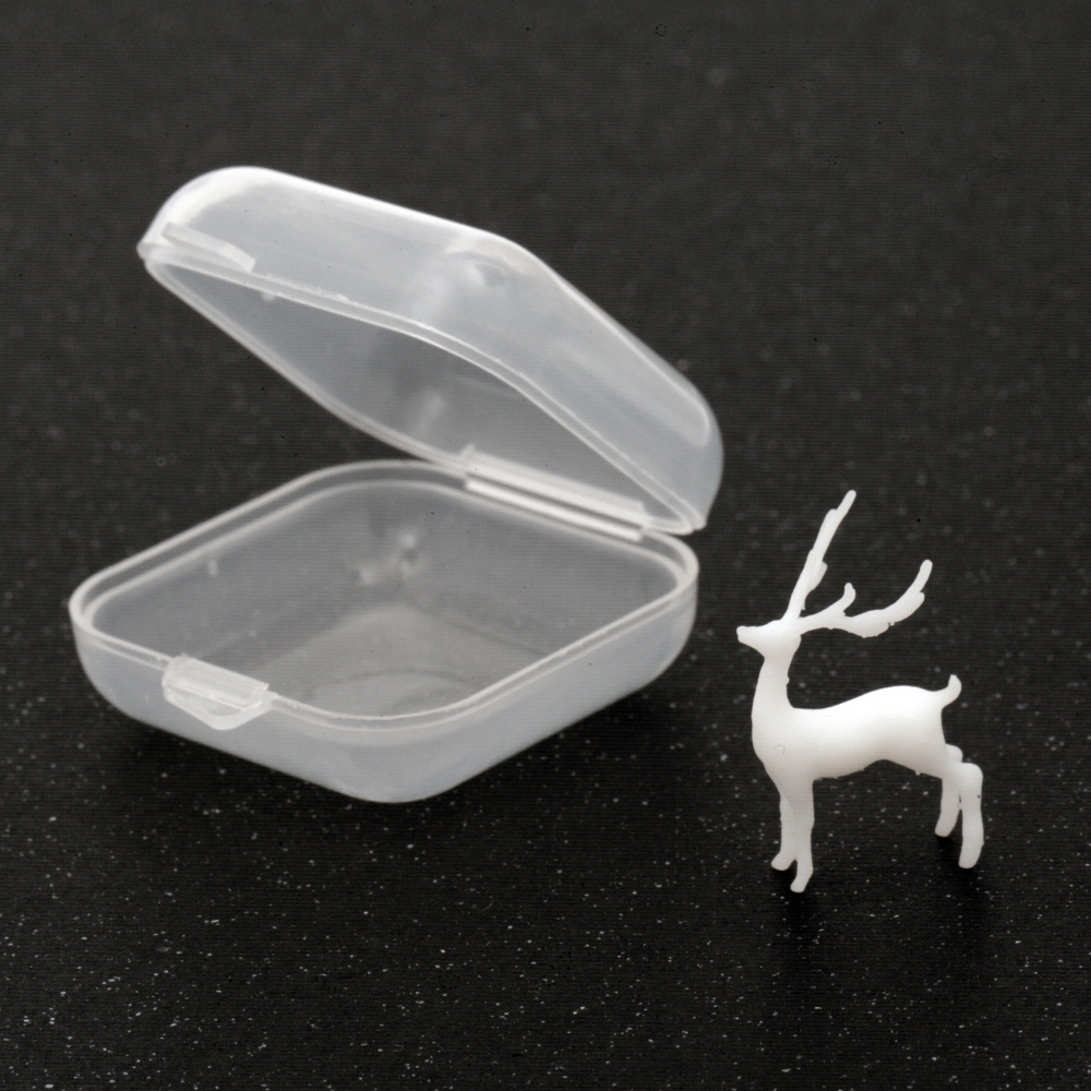 Figurina Cervo 3D per Diorami e Paesaggi in Miniatura, Accessorio per Inclusione in Resina Epossidica, 21x32x15 mm