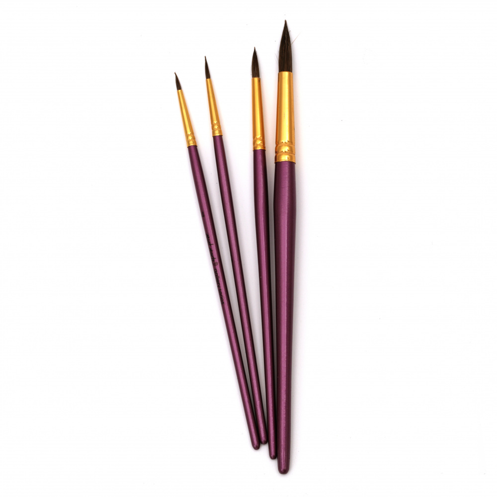 MM Gallery Series set de pensule pentru vopsele acuarela 4 bucati