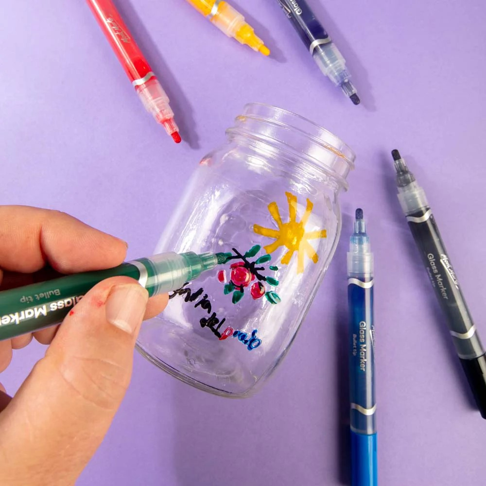 Μαρκαδόροι για γυαλί Mont Marte Glass Markers 6 τεμάχια