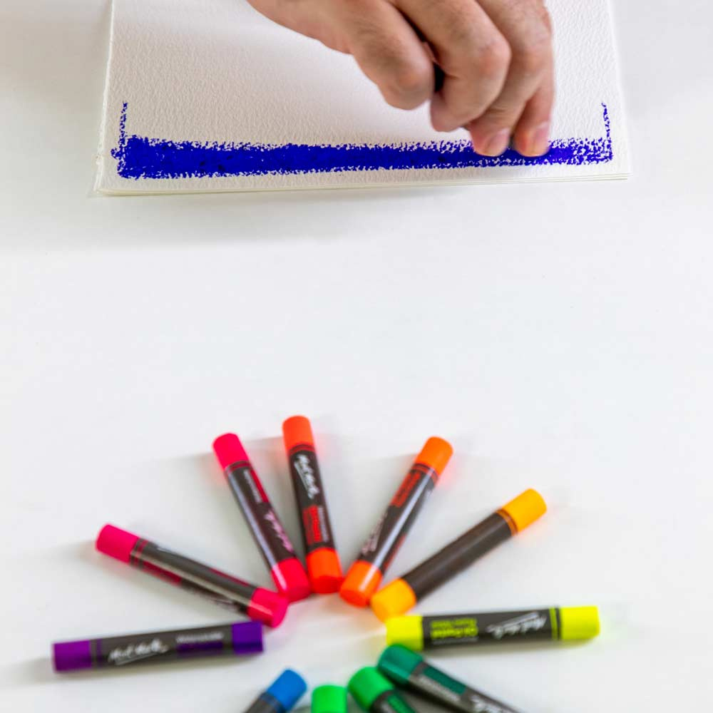 Παστέλ λαδιού Mont Marte Watersoluble Fluoro Oil Pastels 12 τεμάχια