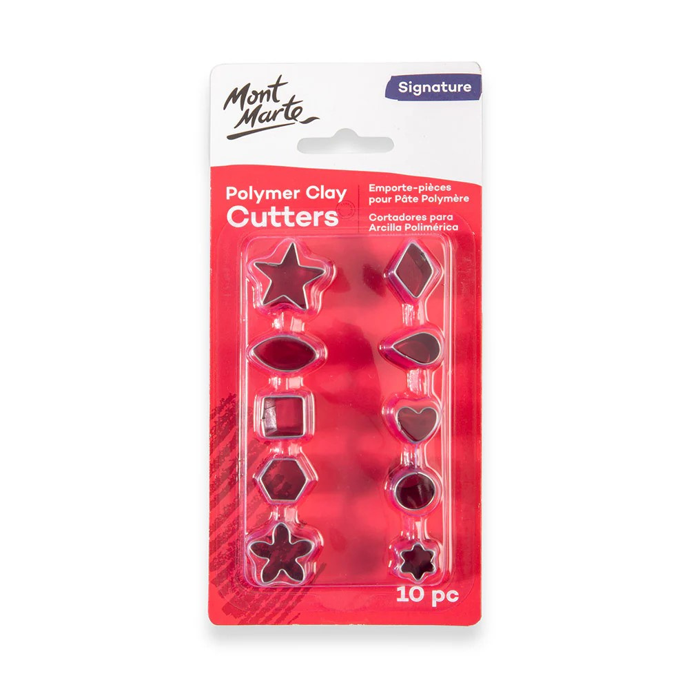 Σετ κοπής πηλού από 13mm έως 25mm Mont Marte Polymer Clay Mini Cutter Set 10 τεμαχίων