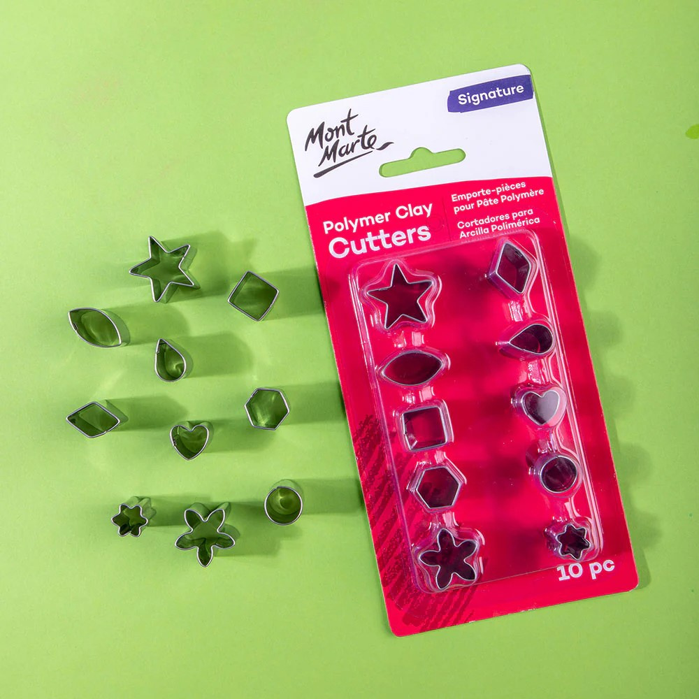 Σετ κοπής πηλού από 13mm έως 25mm Mont Marte Polymer Clay Mini Cutter Set 10 τεμαχίων