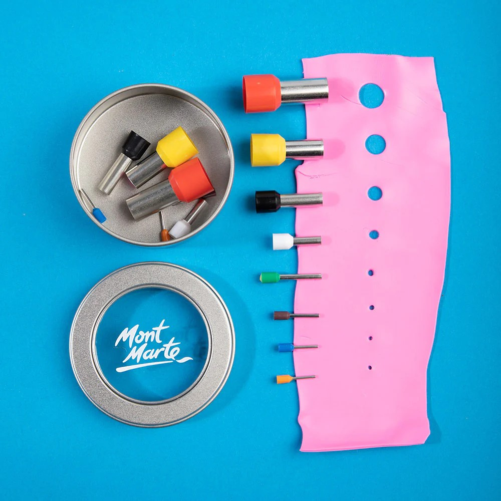 Σετ τρυπητήρων πηλού 1-10 mm Mont Marte Polymer Clay Hole Punch Set 16 τεμάχια