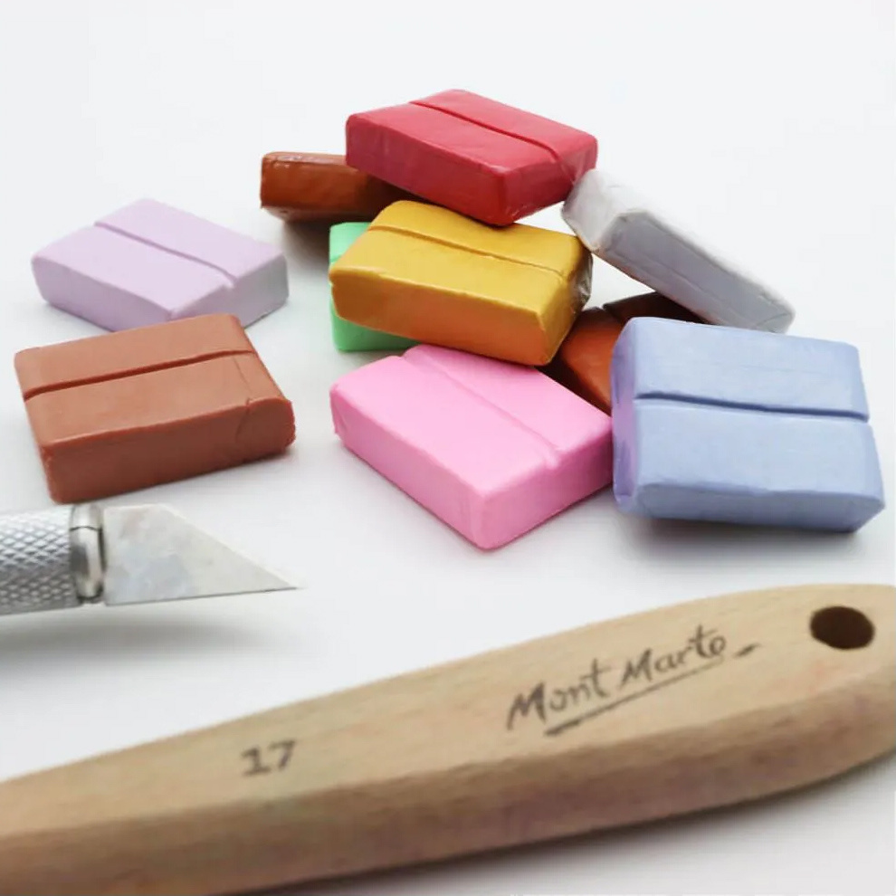MM Make n Bake Polymer Clay Metallic - Set of 10, 10 grams each